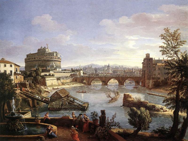 The Castel Sant Angelo from the South, WITTEL, Caspar Andriaans van